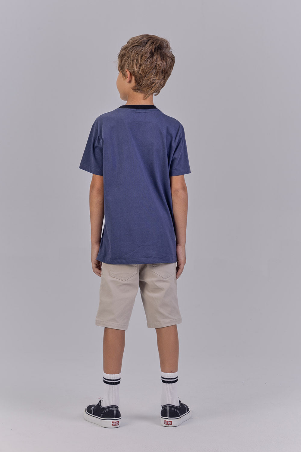 Camiseta Lobo Cut Menino Acostamento Next Preto