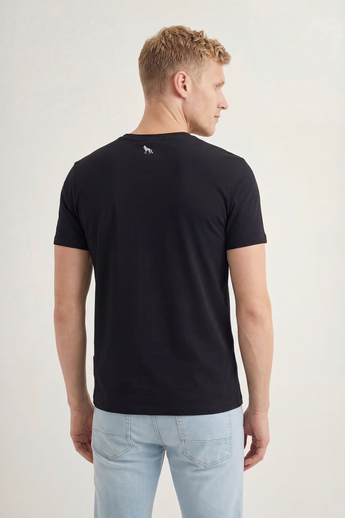 Camiseta Scrivania Pima Casual Masculina Acostamento Preto