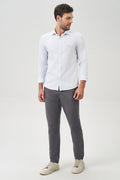 Camisa Manga Longa Authentic Masculina Acostamento Azul Claro