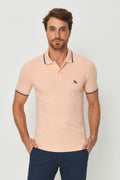 Polo Basic Line Masculina Acostamento Rosa