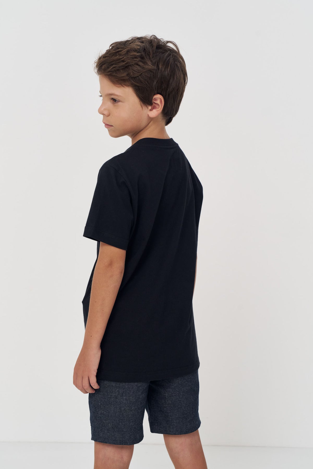 Camiseta Alpha Menino Acostamento Next Preto