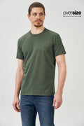 Camiseta Circle Wolf Masculina Oversize Acostamento Verde Nativo