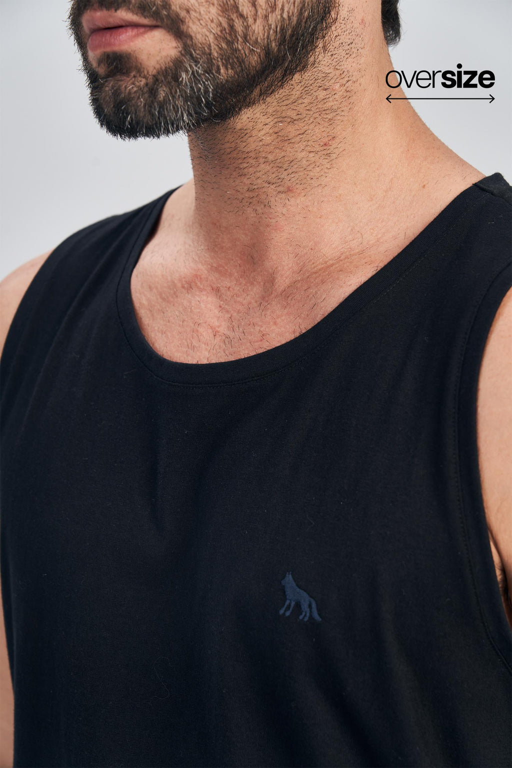 Regata Básica Masculina Oversize Acostamento Branco