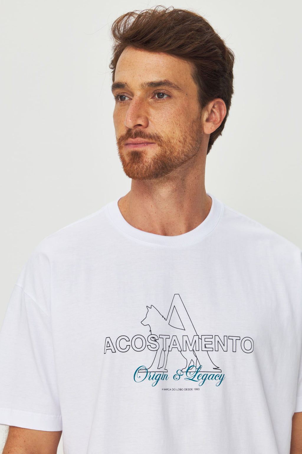 Camiseta Big Shirt Masculina Acostamento Branco