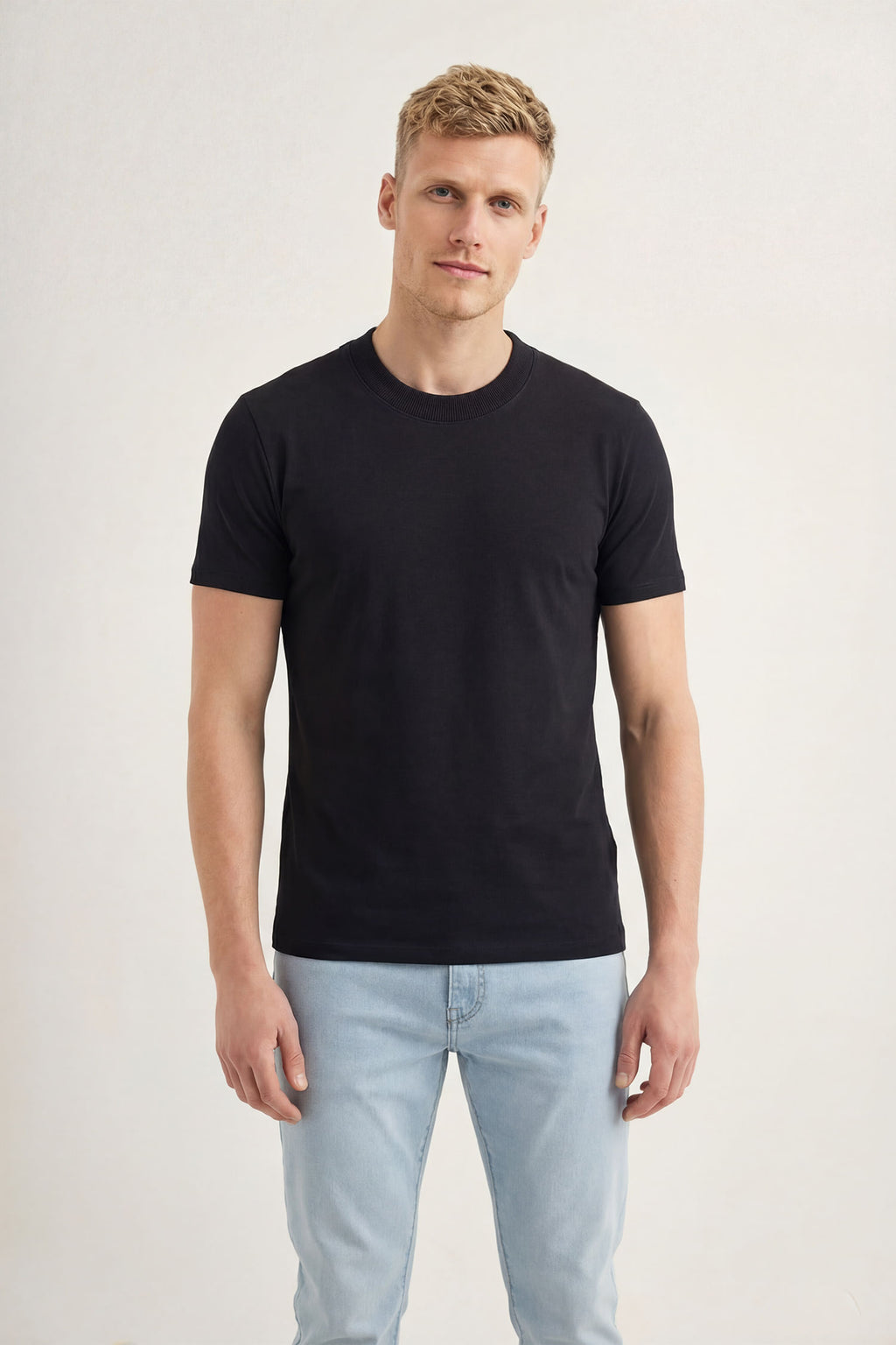 Camiseta Scrivania Pima Casual Masculina Acostamento Preto