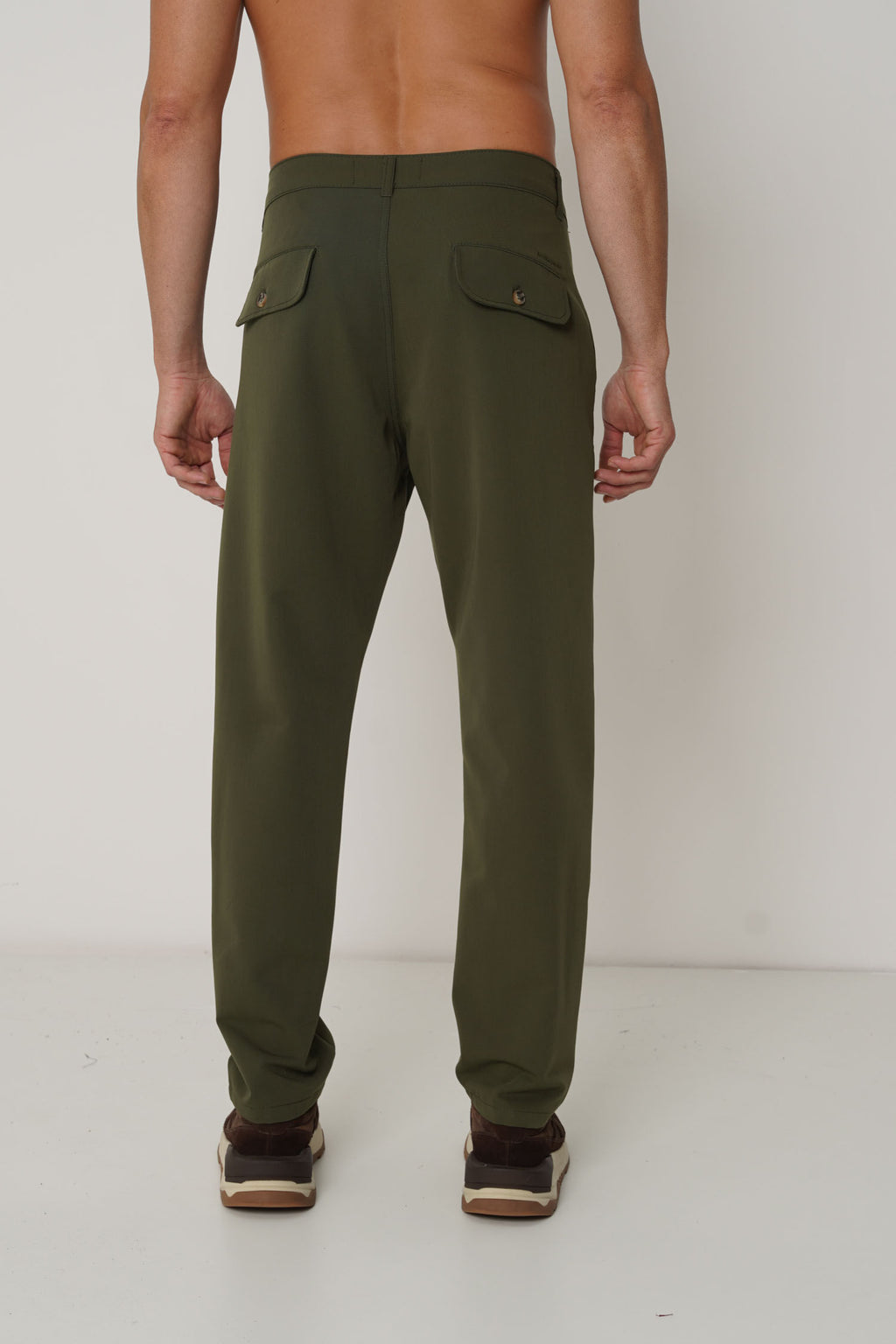 Calça Alfaiataria Clássica Masculina Acostamento Verde