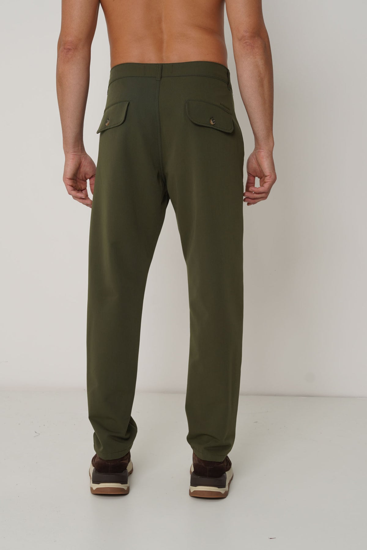 Calça Alfaiataria Clássica Masculina Acostamento Verde