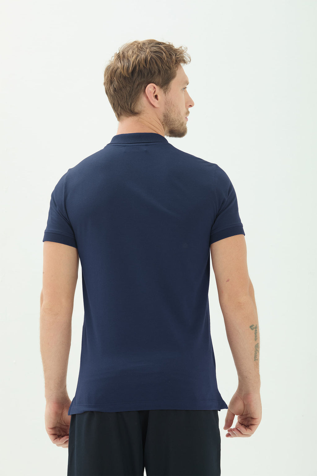 Polo Básica Masculina Acostamento Marinho