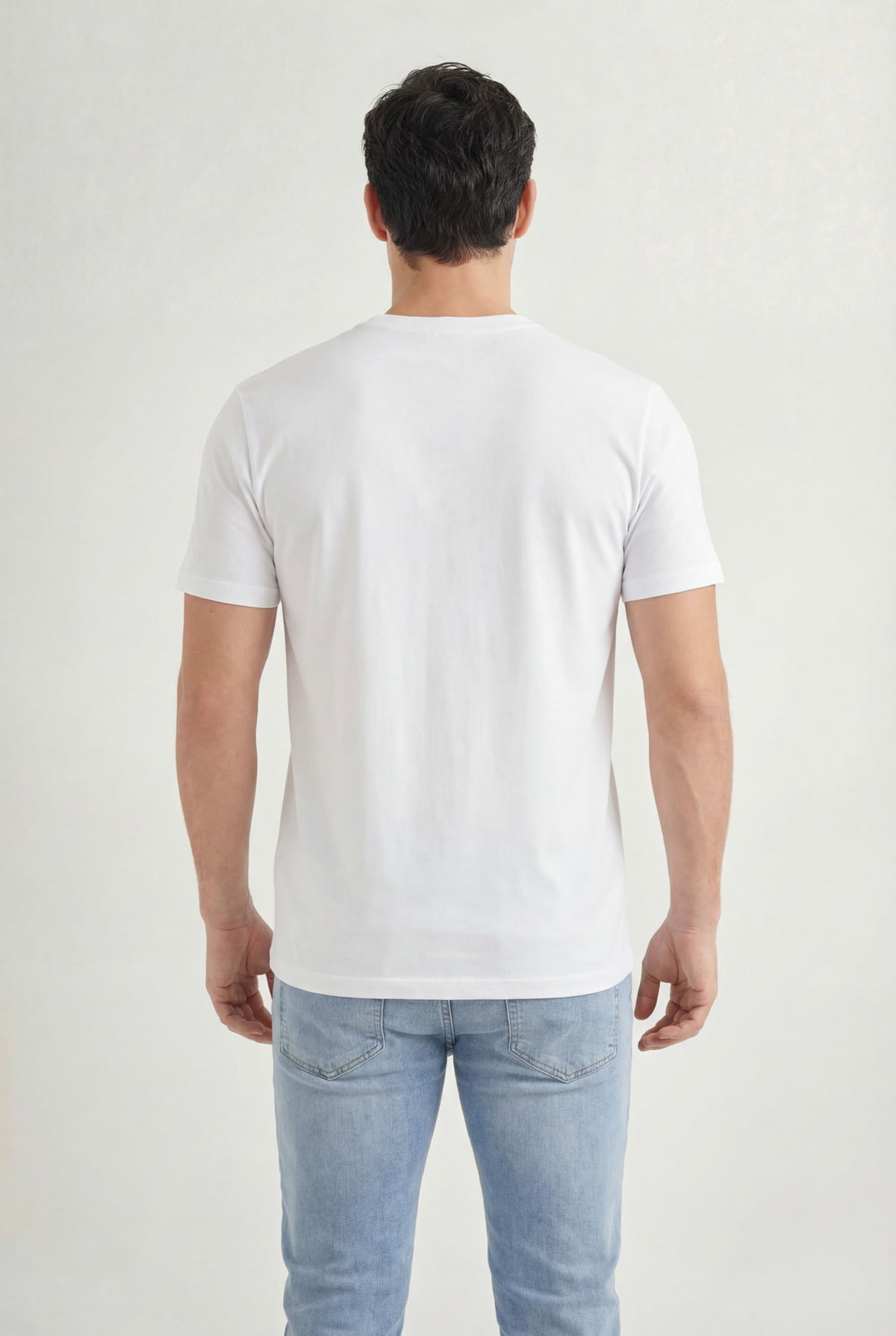 Camiseta Estampa Lobo Masculina Acostamento Branco