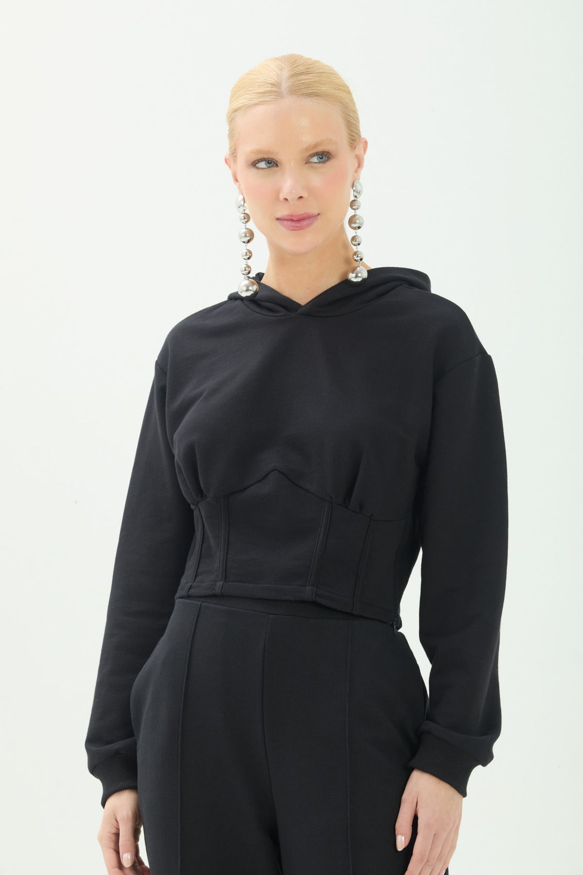 Blusão Moletom Com Capuz ACT Feminino Preto