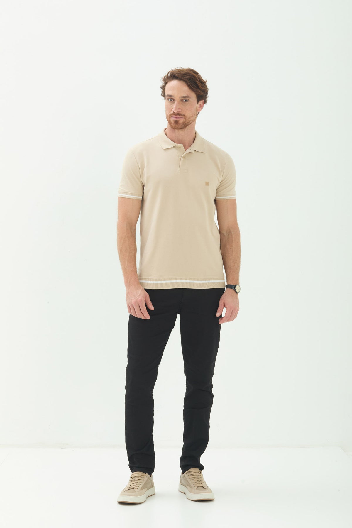 Calça Tech Sarja Chino Masculina Acostamento Preto