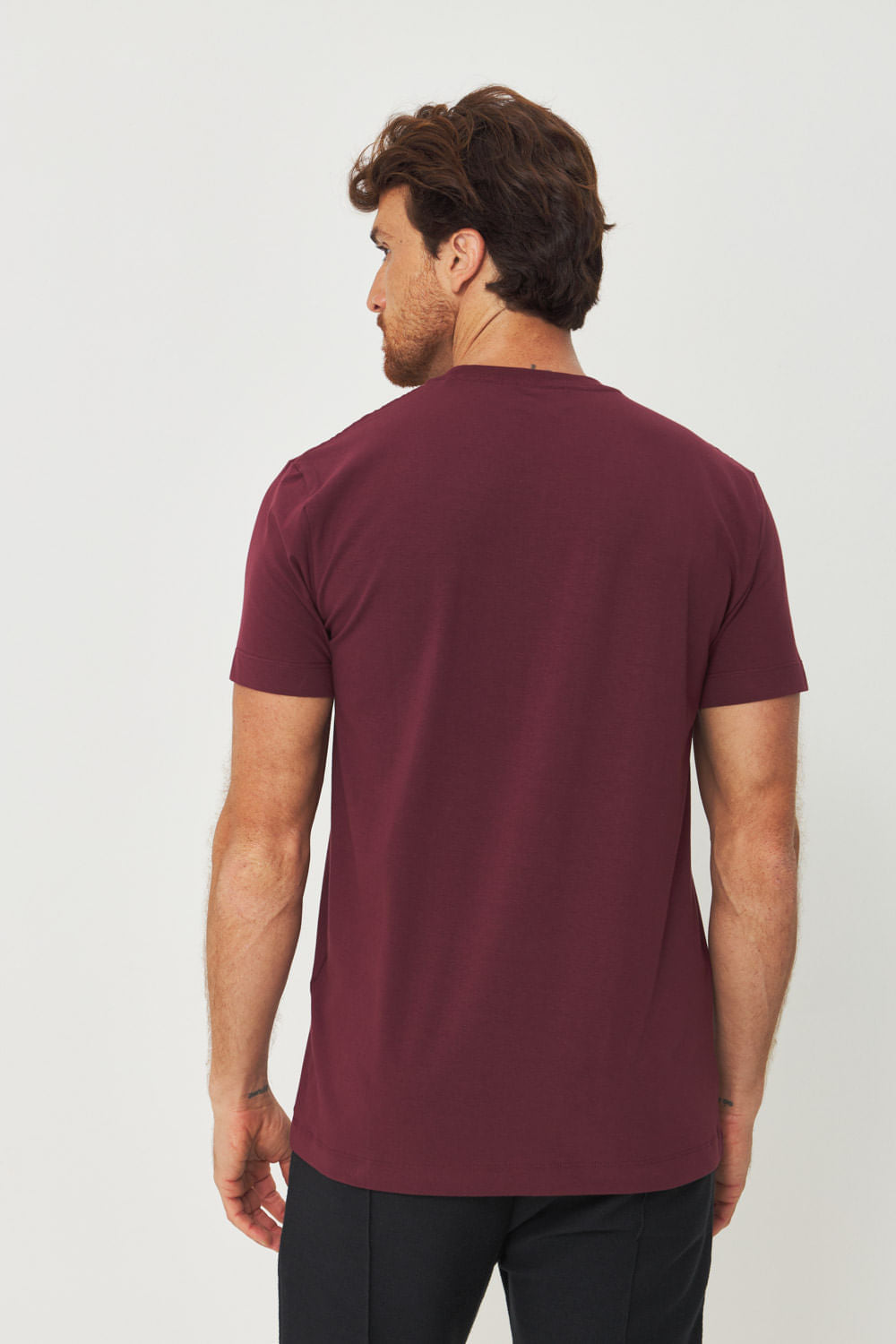 Camiseta Detalhe Minimalista Masculina Acostamento Barca