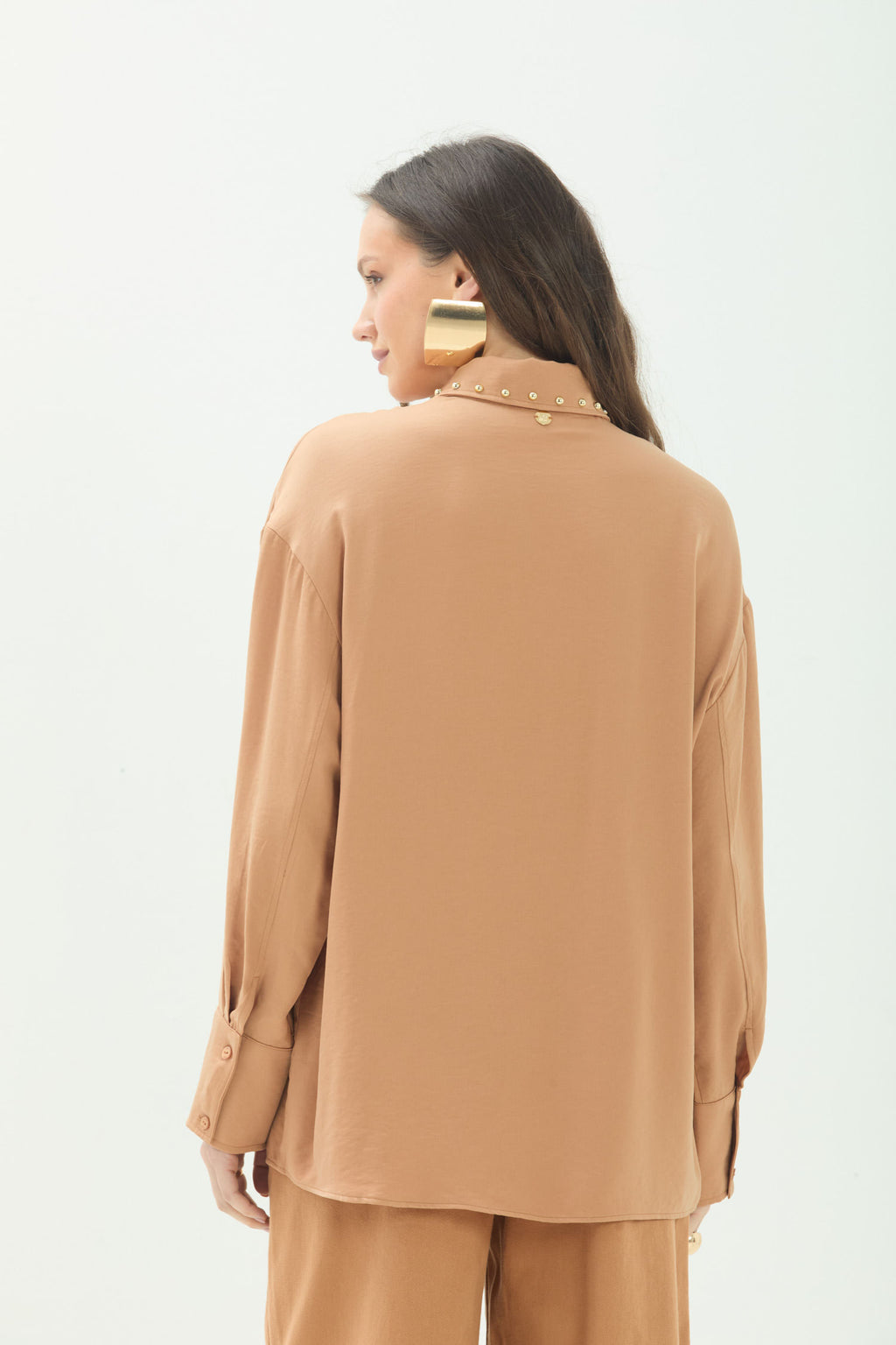 Camisa Elegante Com Aplicações ACT Feminina Fendi