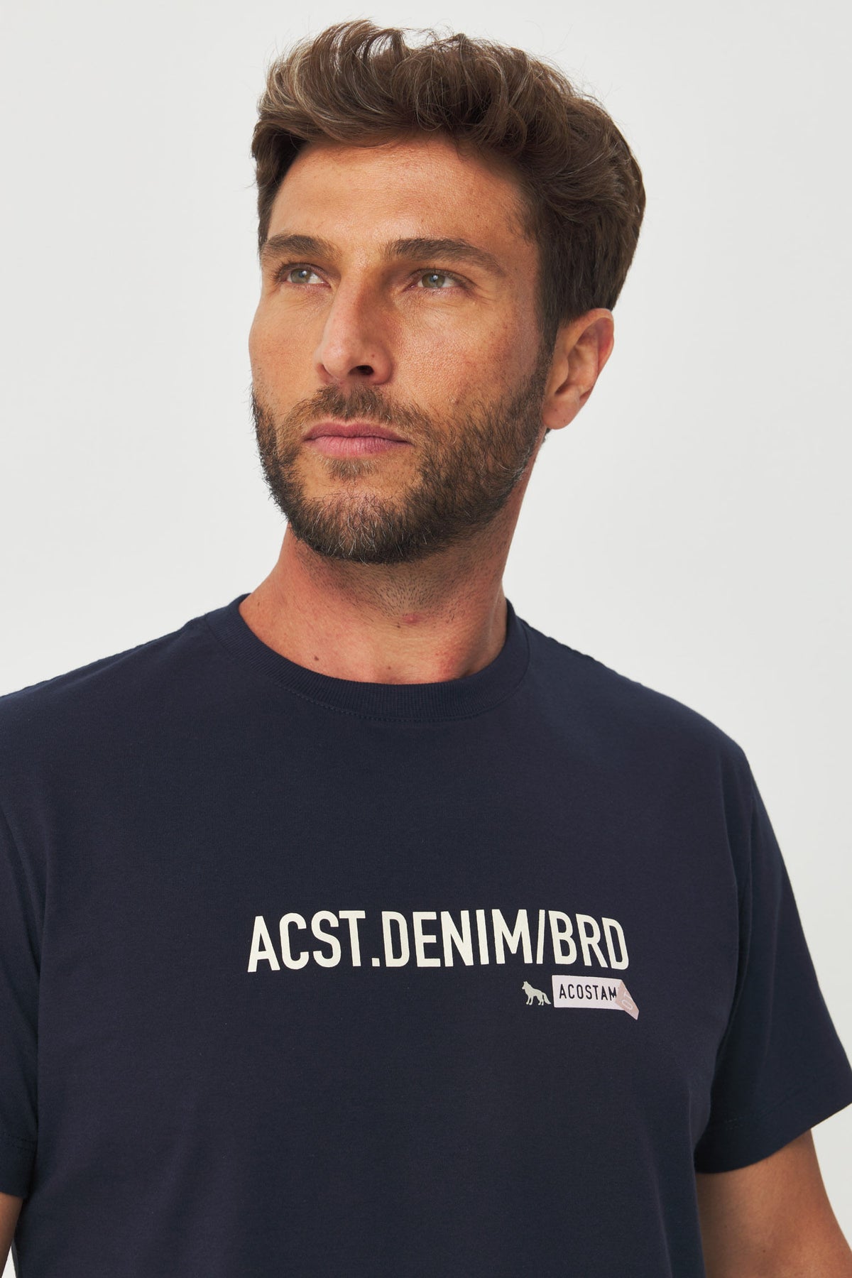 Camiseta Estilo Urbano Masculina Acostamento Marinho