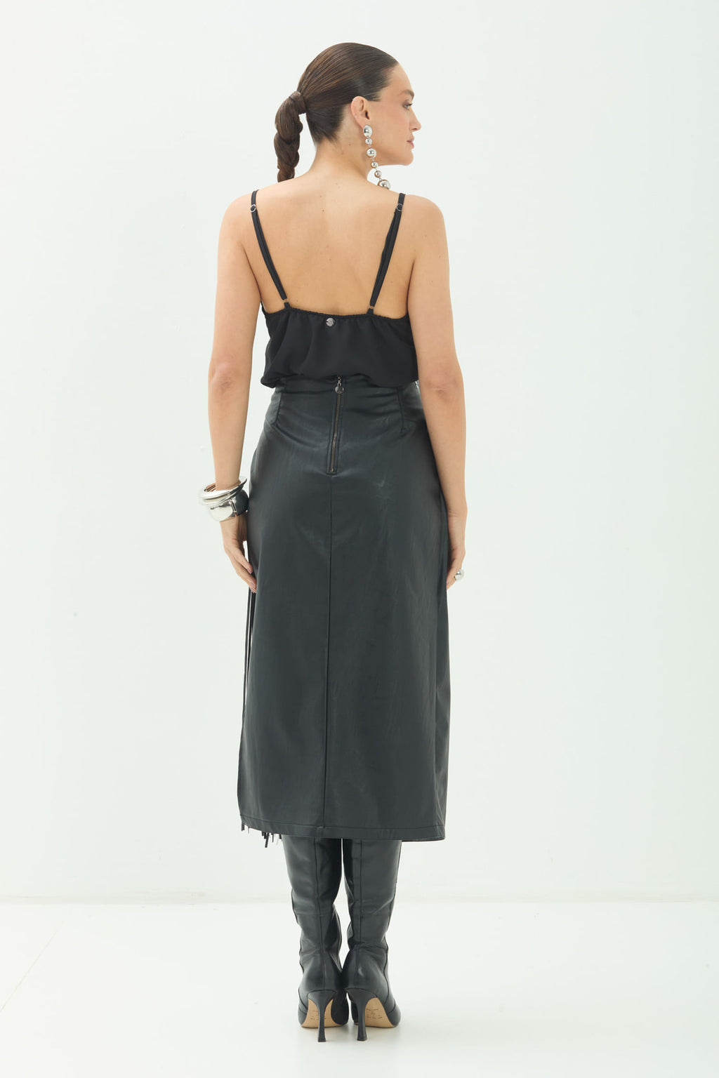 Blusa Alcinha Com Renda ACT Feminina Preto