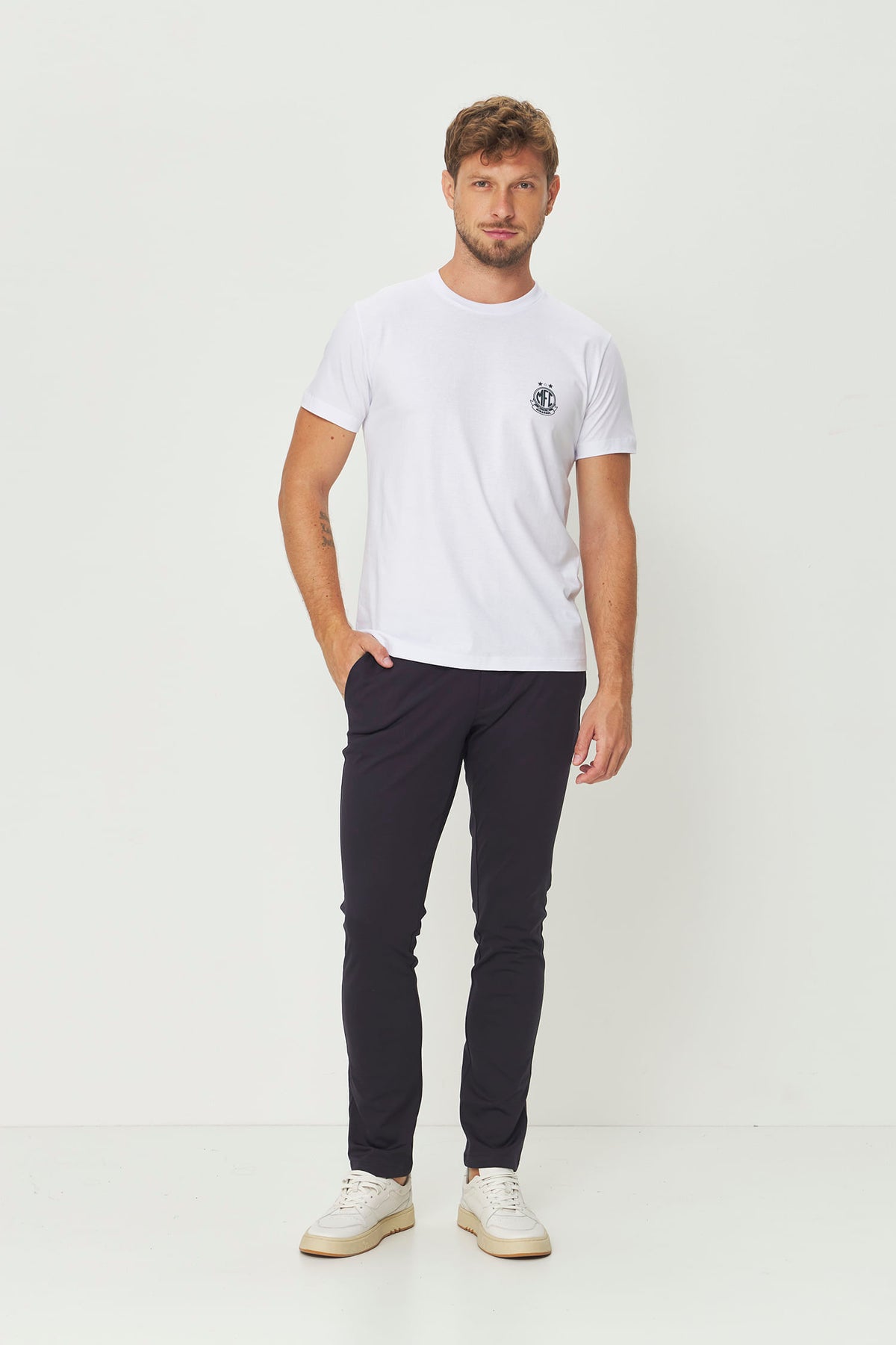Camiseta Collab Mirassol Masculina Acostamento Branco