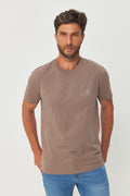 Camiseta Estampa Costas Masculina Acostamento Capuccino