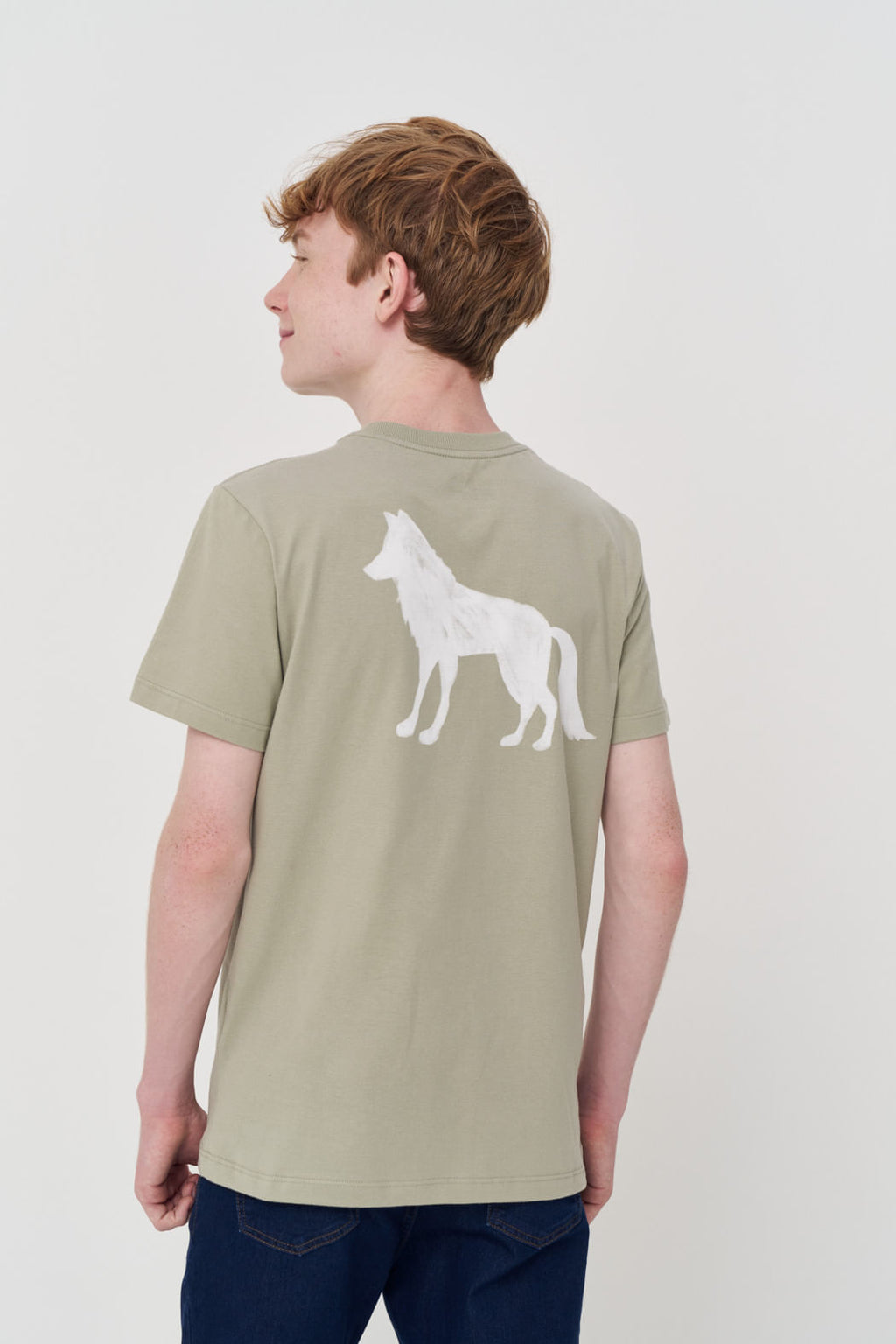 Camiseta Estampada Costas Menino Acostamento Next Verde Salvia