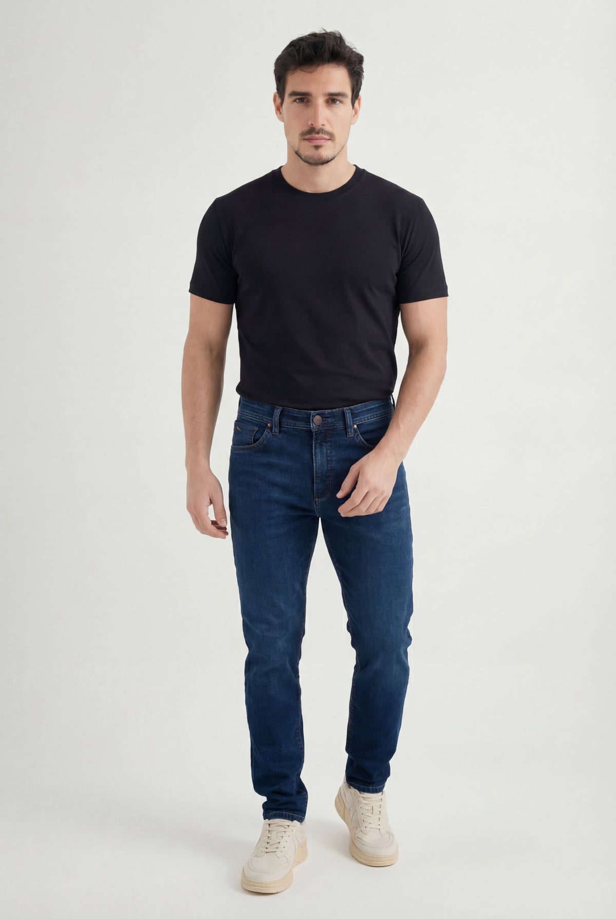 Calça Jeans Skinny Casual Masculina Acostamento Jeans Intermediario