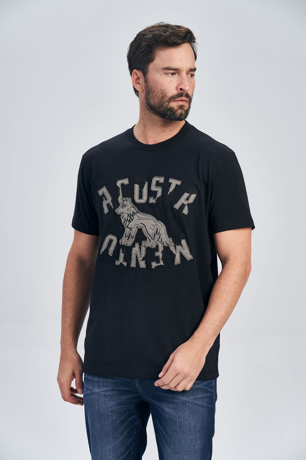 Camiseta Old School Masculina Acostamento Preto