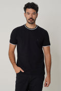 Camiseta Com Elastano Masculina Acostamento Preto