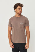 Camiseta Estampa Tênis Masculino Acostamento Capuccino