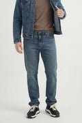 Calça Jeans Reta Premium Masculina Acostamento Jeans Intermediario