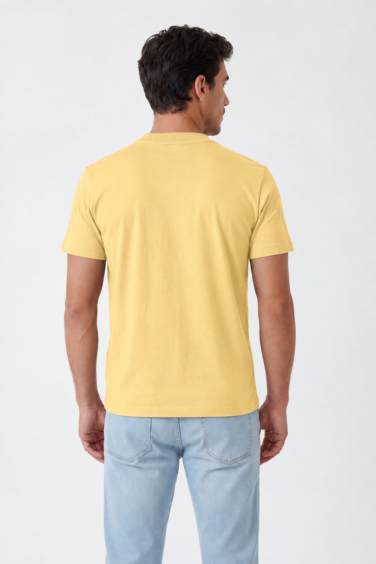 Camiseta Casual Masculina Acostamento Amarelo Sunlight