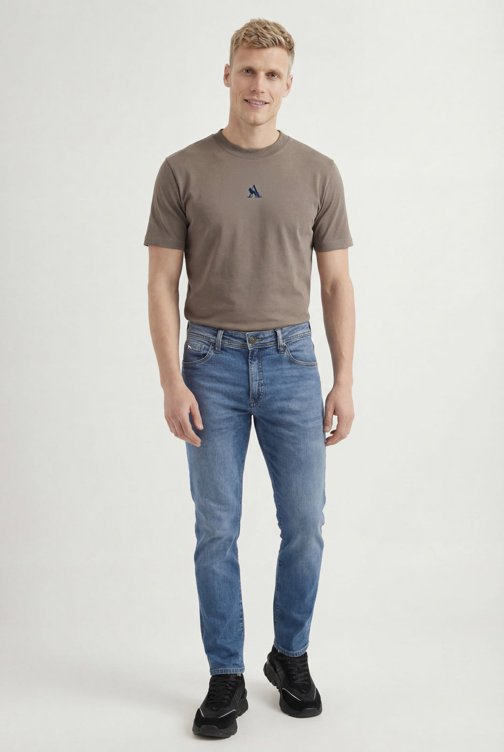 Calça Jeans Skinny Masculina Acostamento Jeans Intermediario
