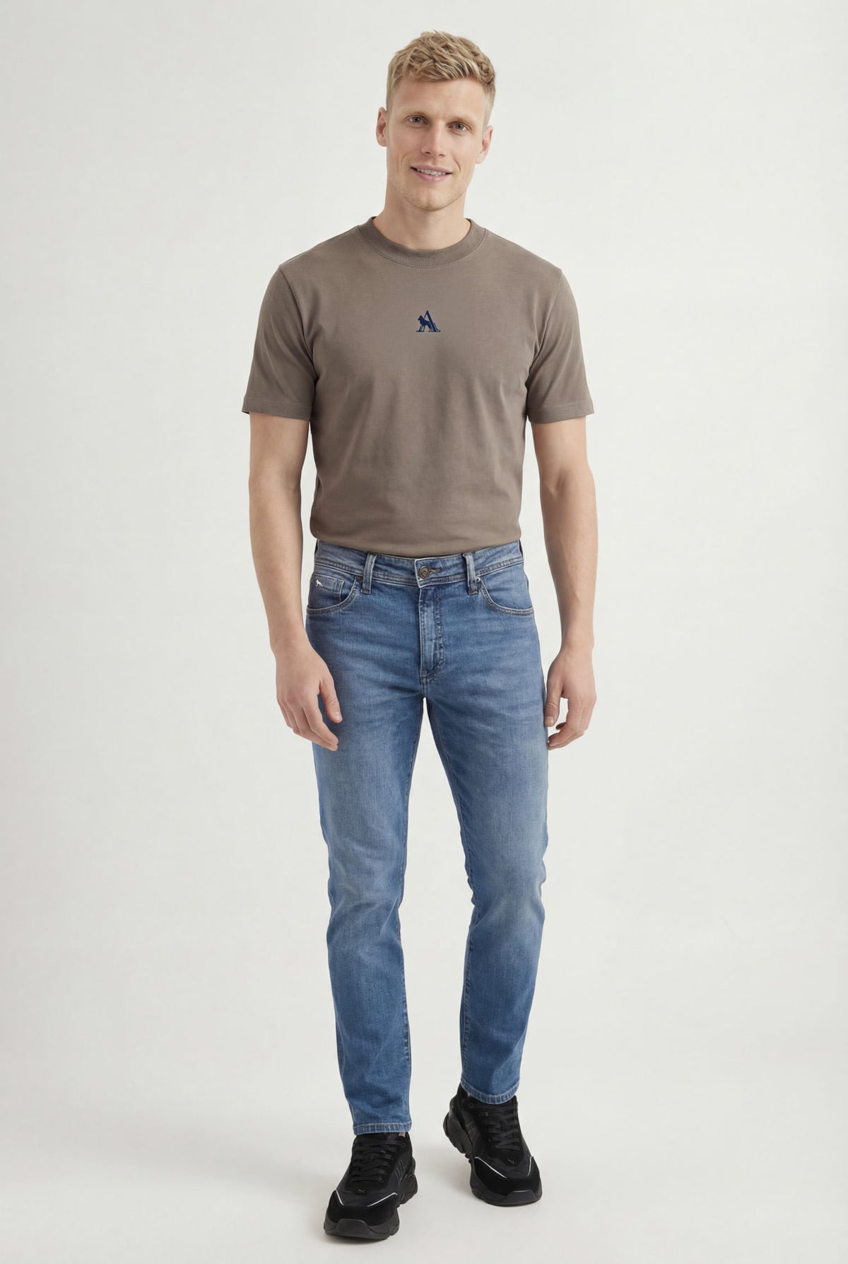 Calça Jeans Skinny Masculina Acostamento Jeans Intermediario