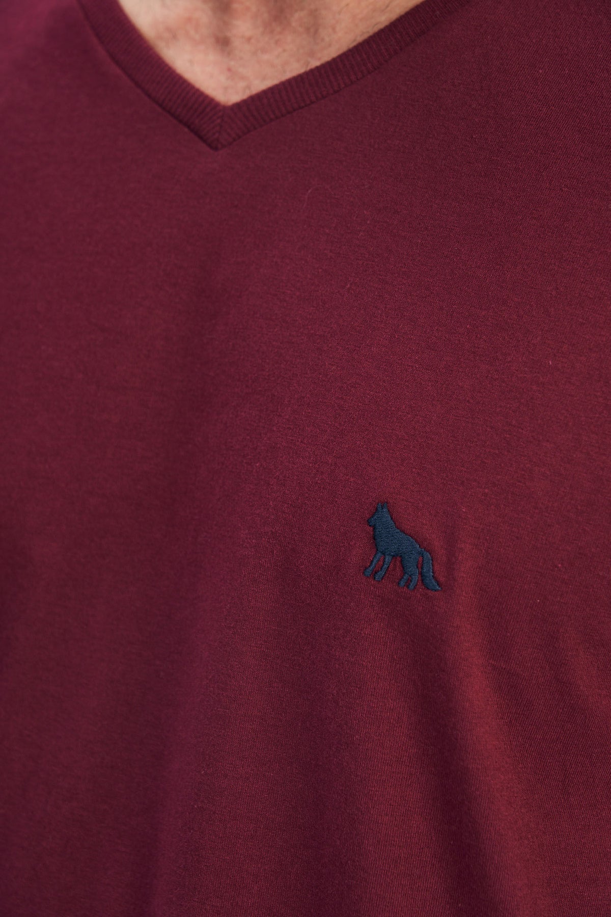 Camiseta Essential V Masculina Acostamento Rosa Antigo