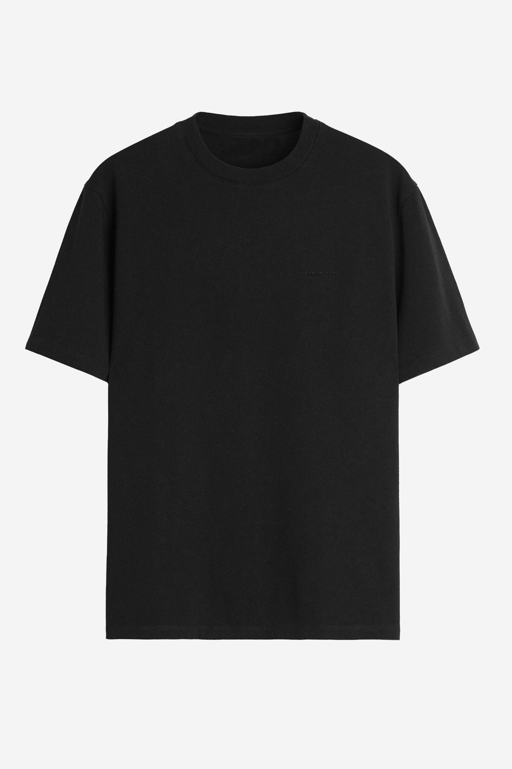 Camiseta Básica Silk Minimalista Masculina Acostamento Preto