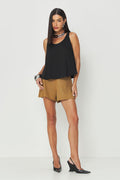 Short com Aplicação Feminino Acostamento Cedro