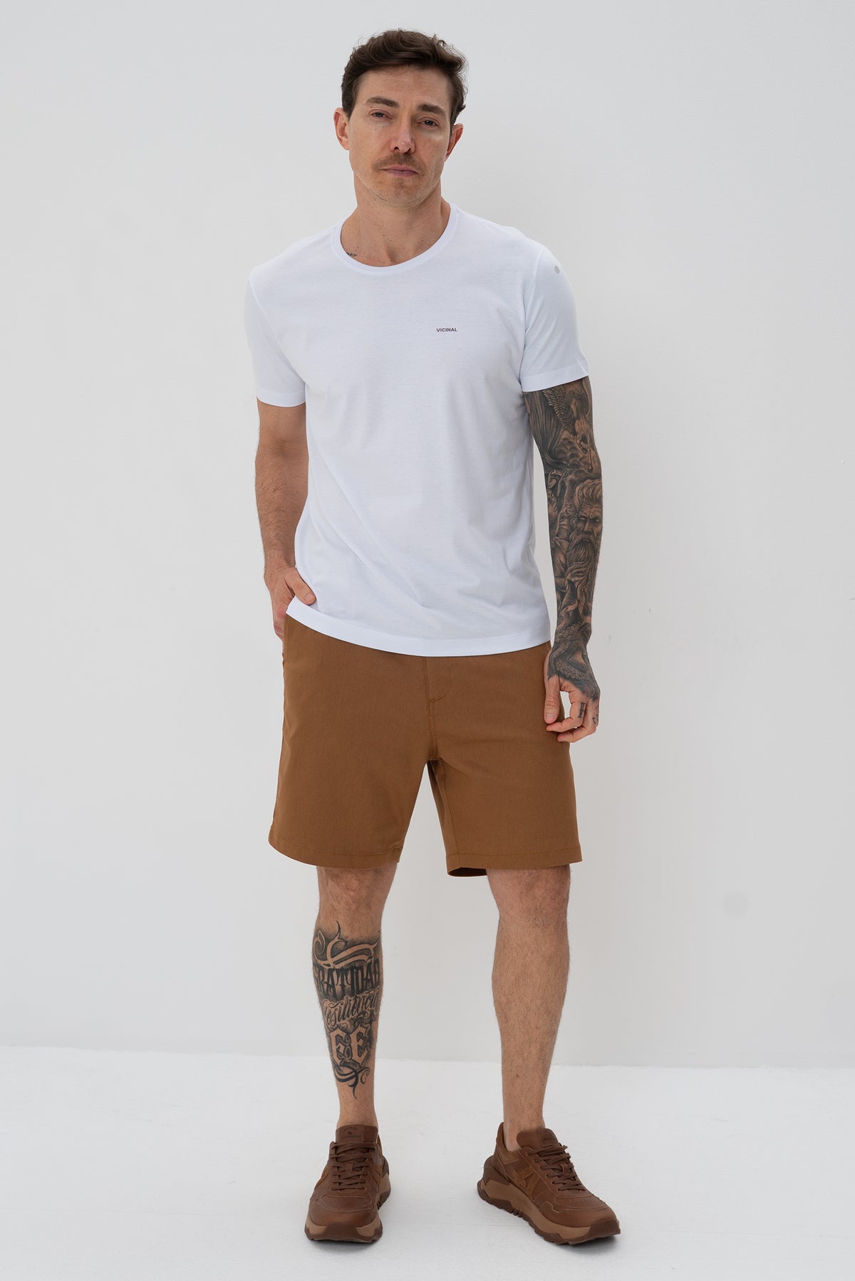 Camiseta Classic Básica Masculina Vicinal Branco