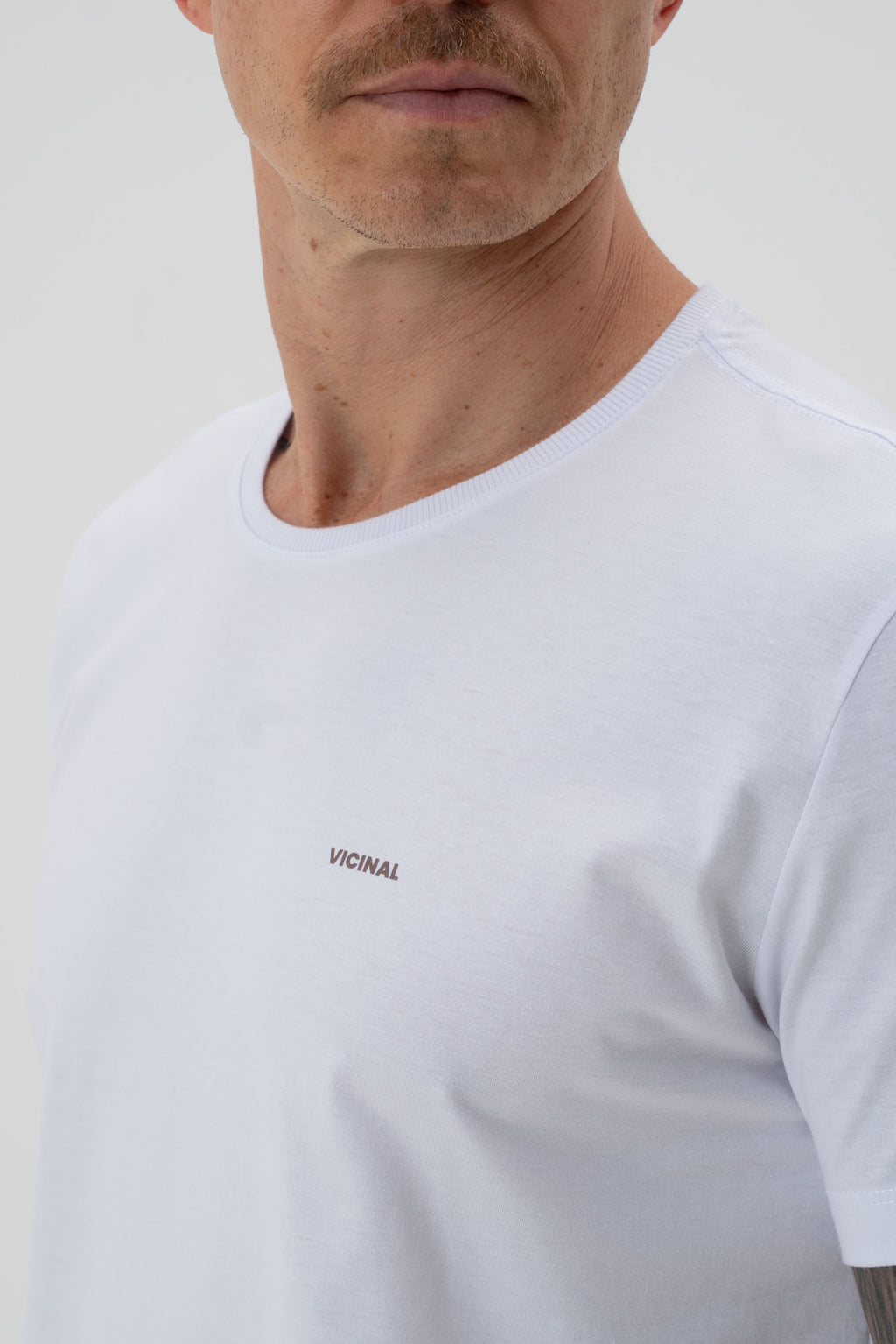 Camiseta Classic Básica Masculina Vicinal Branco