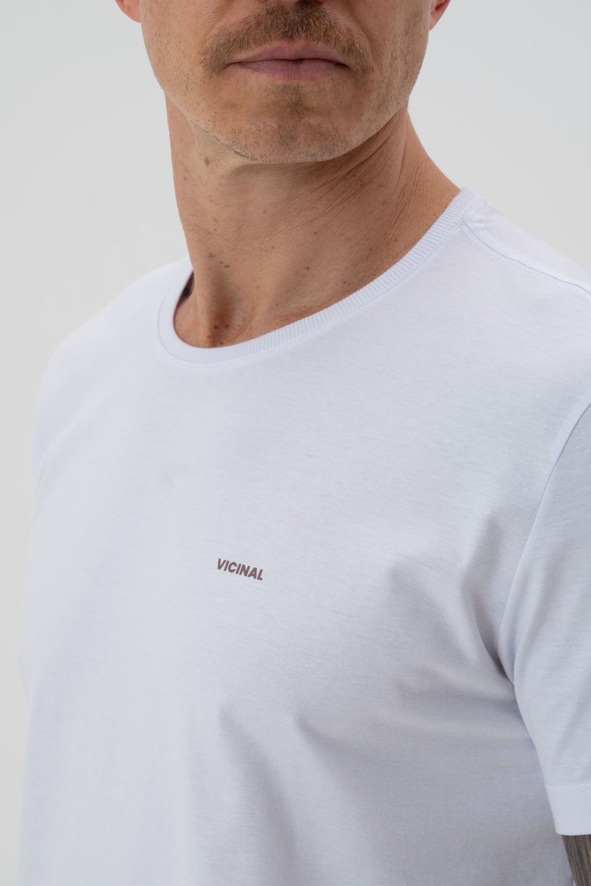 Camiseta Classic Básica Masculina Vicinal Branco