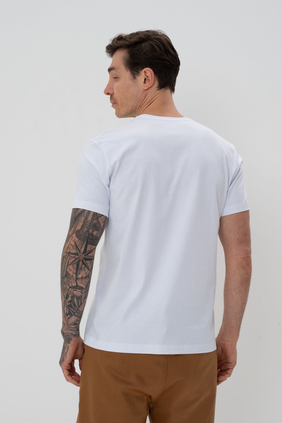 Camiseta Classic Básica Masculina Vicinal Branco