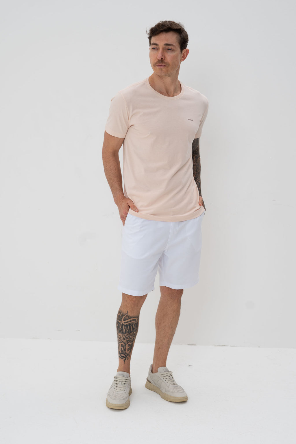 Camiseta Classic Básica Masculina Vicinal Rosado