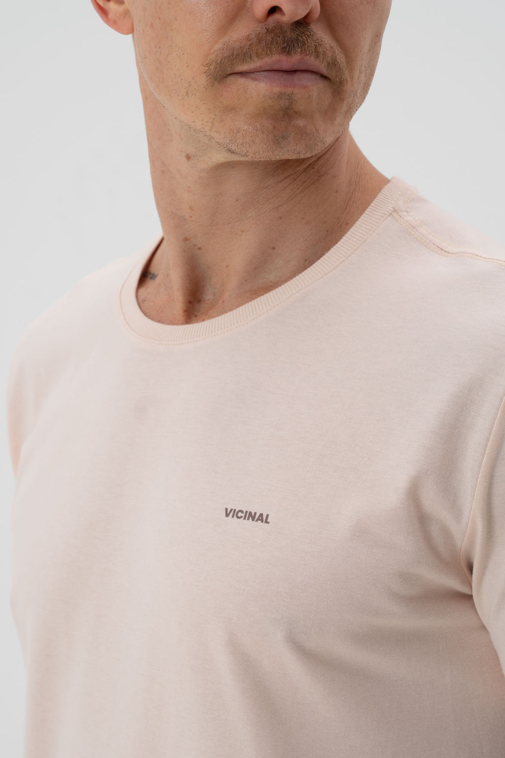 Camiseta Classic Básica Masculina Vicinal Rosado