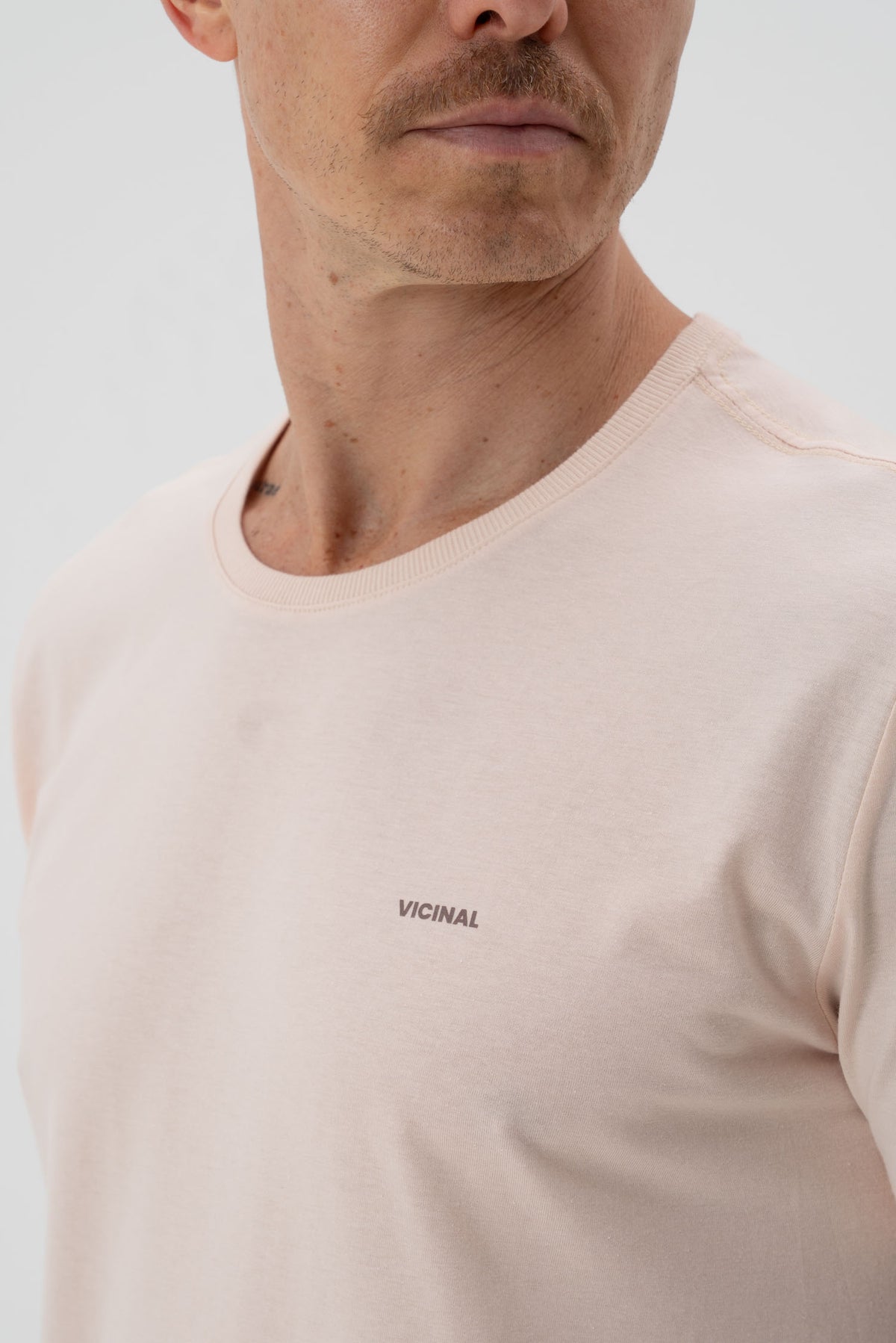 Camiseta Classic Básica Masculina Vicinal Rosado