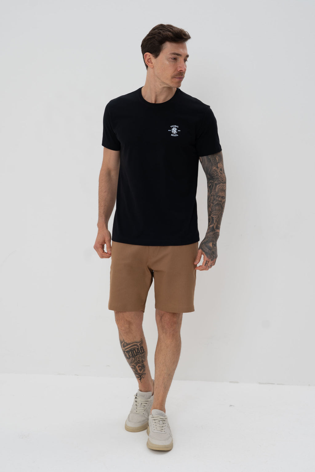 Camiseta Básica Classic Masculinoa Vicinal Preto