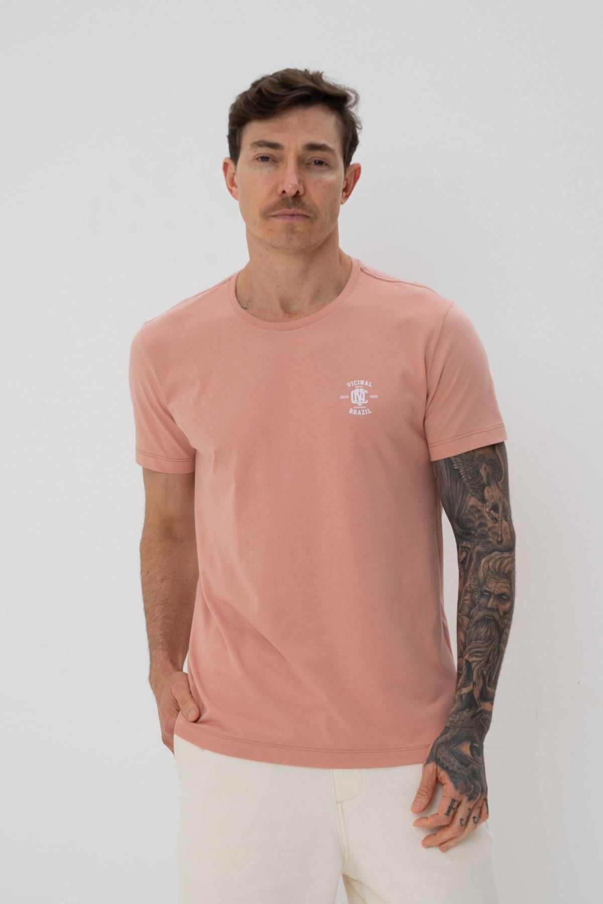 Camiseta Básica Classic Masculinoa Vicinal Ceramica