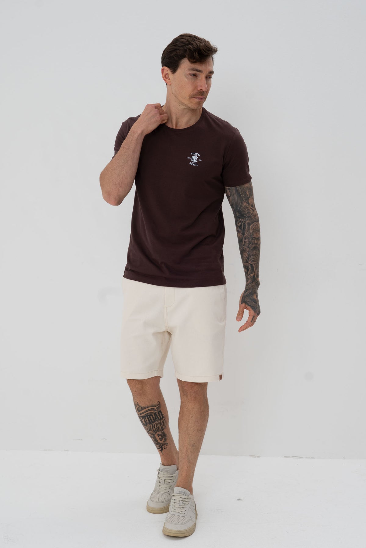 Camiseta Básica Classic Masculinoa Vicinal Brownie