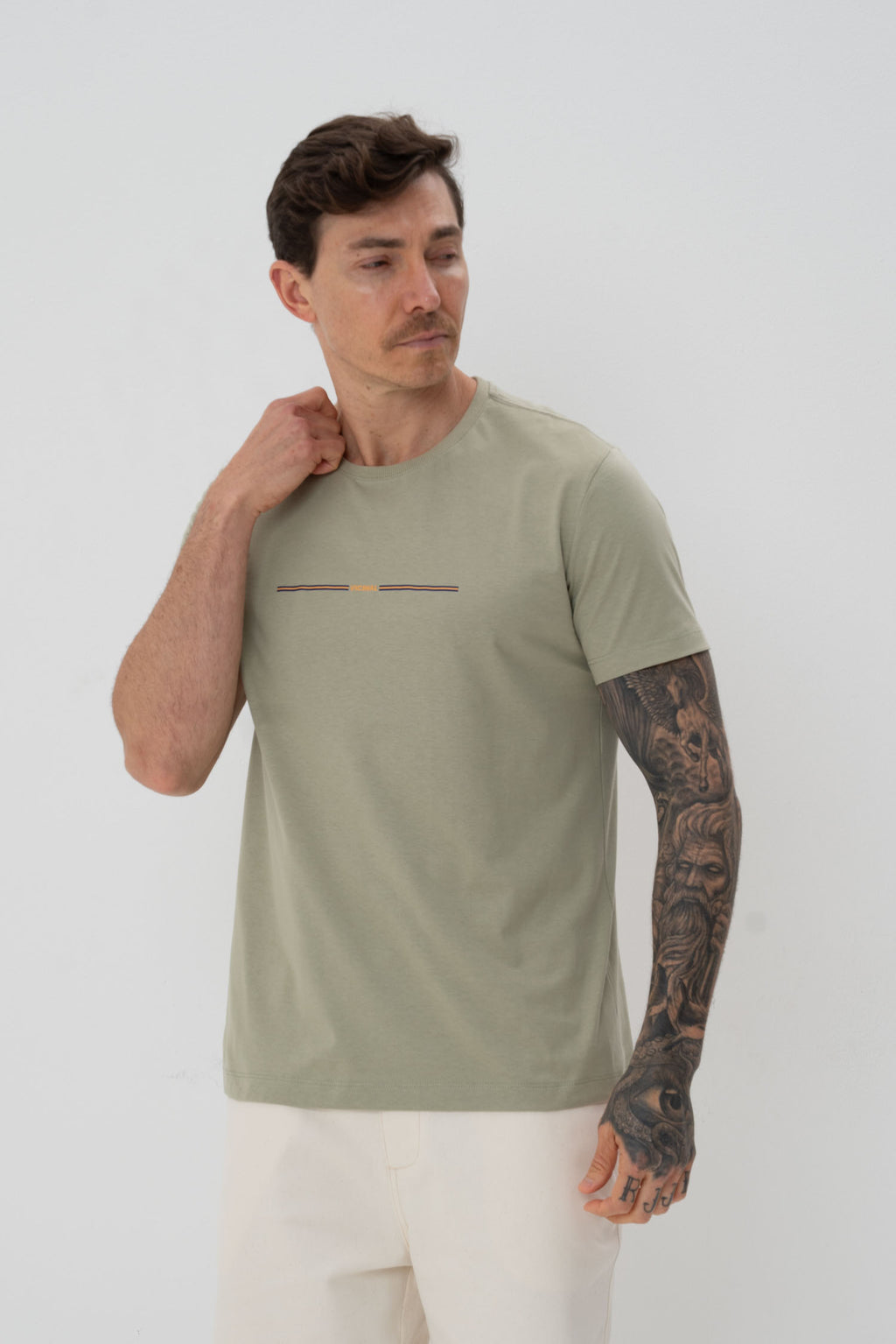 Camiseta Classic Masculina Vicinal Verde Salvia
