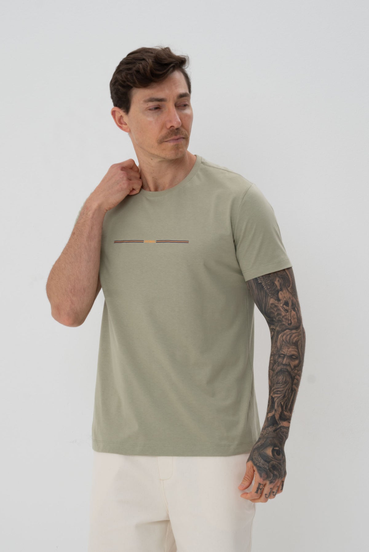 Camiseta Classic Masculina Vicinal Verde Salvia