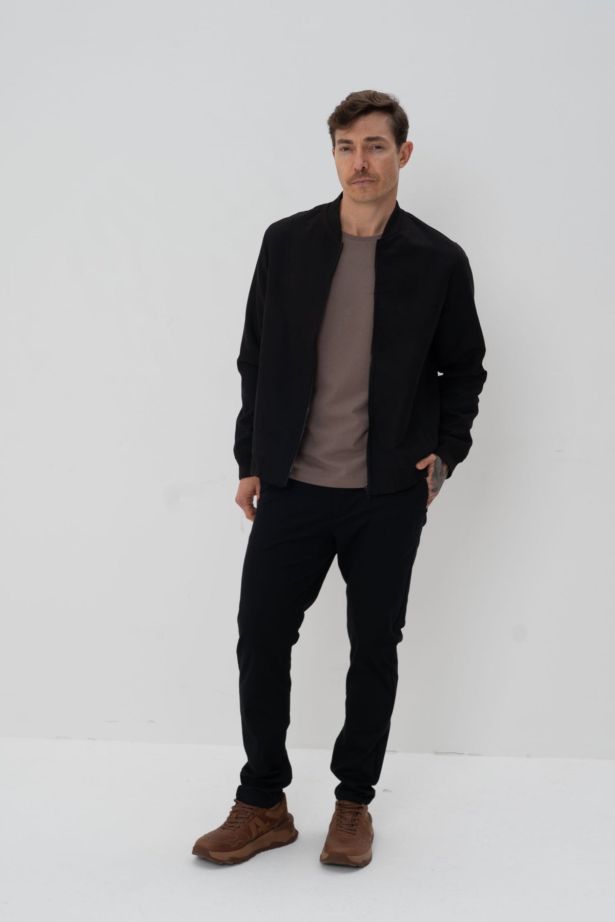 Jaqueta Bomber Nylon Masculina Vicinal Preto