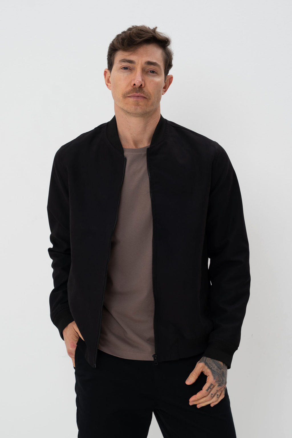 Jaqueta Bomber Nylon Masculina Vicinal Preto