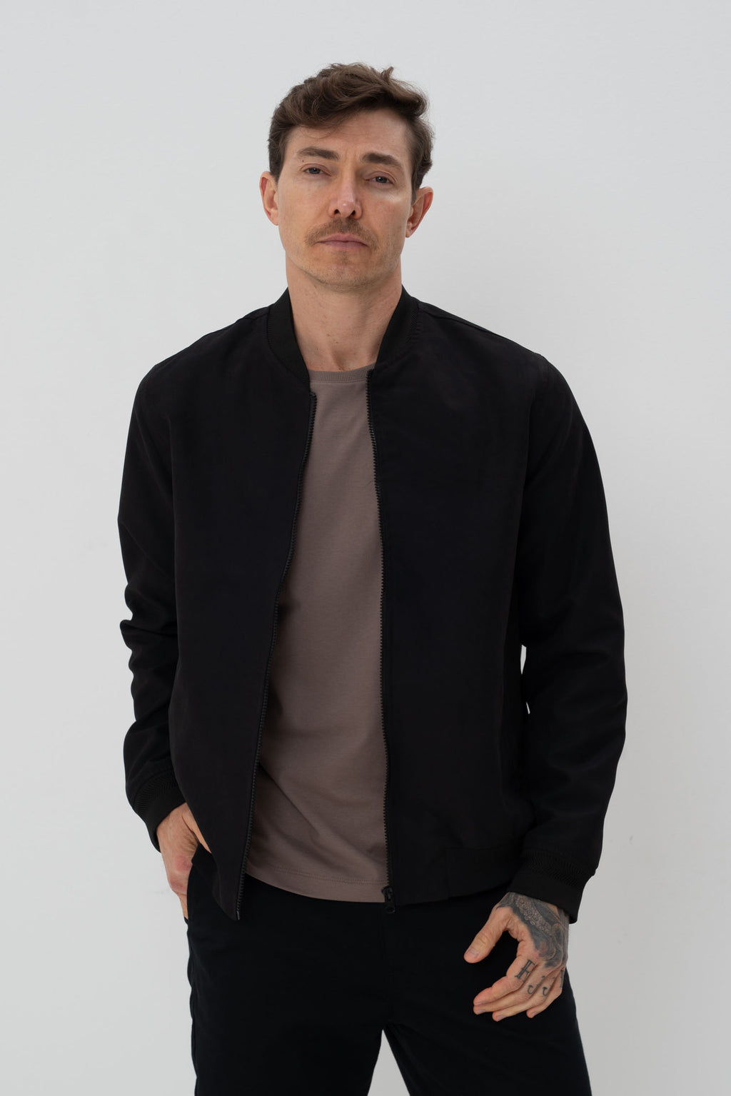 Jaqueta Bomber Nylon Masculina Vicinal Preto