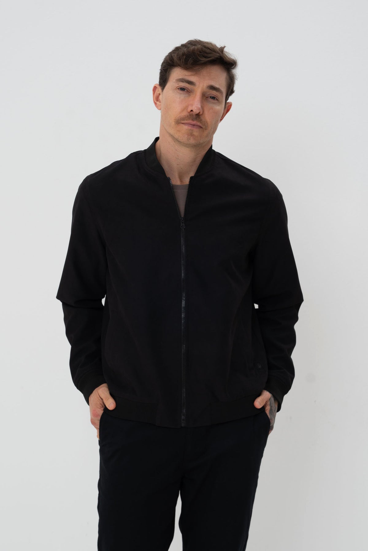 Jaqueta Bomber Nylon Masculina Vicinal Preto