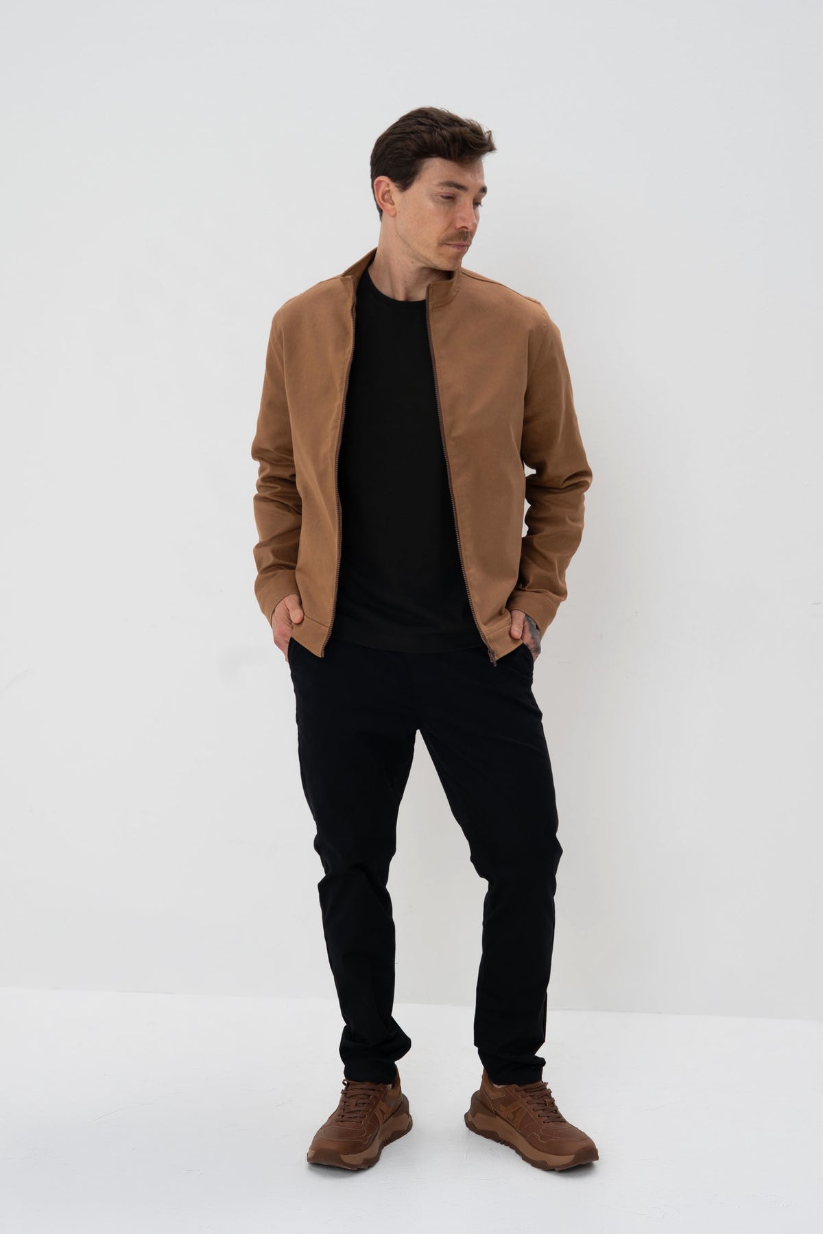 Jaqueta Bomber Masculina Vicinal Caramelo